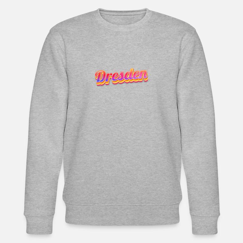 Dresdnerin Dresdner Dresden - Stanley/Stella Unisex Bio-Sweatshirt CHANGER  - Grau meliert