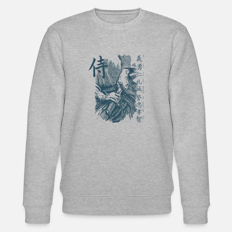 Bushido Samurai - Stanley/Stella Unisex Bio-Sweatshirt CHANGER  - Grau meliert