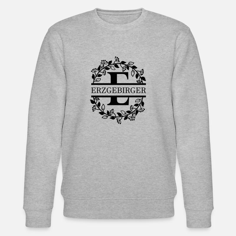 Erzgebirger Buchstabe - Stanley/Stella Unisex Bio-Sweatshirt CHANGER  - Grau meliert