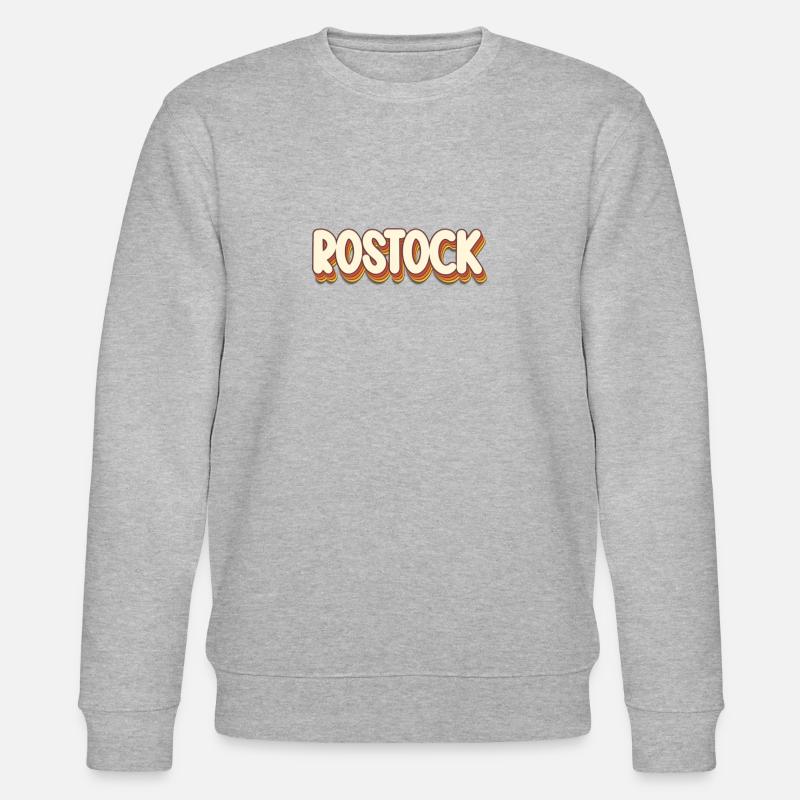Rostockerin Rostocker Rostock - Stanley/Stella Unisex Bio-Sweatshirt CHANGER  - Grau meliert