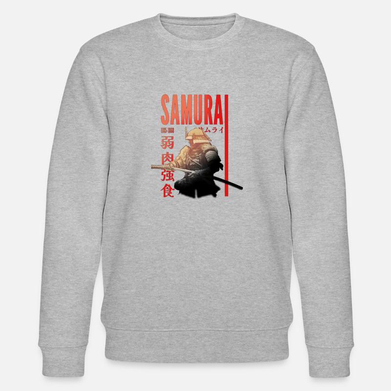 Samurai Warrior - Stanley/Stella Unisex Bio-Sweatshirt CHANGER  - Grau meliert