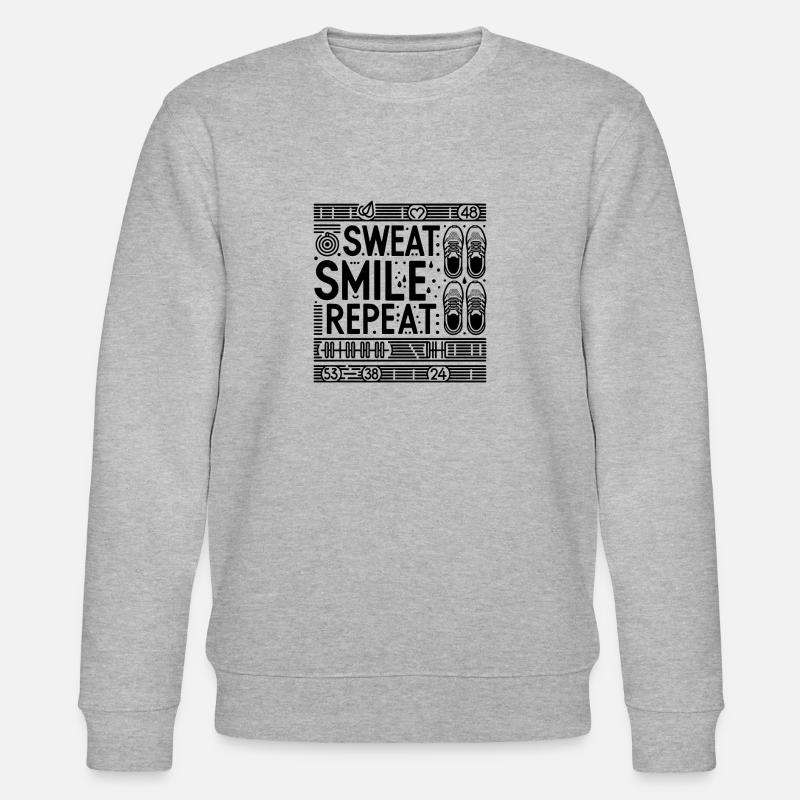 Sweat Smile Répéter - Sweat bio CHANGER Stanley/Stella Unisexe - gris chiné