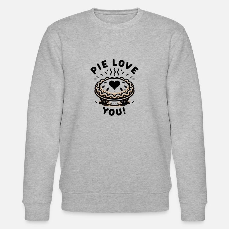 Pie liebt dich! - Stanley/Stella Unisex Bio-Sweatshirt CHANGER  - Grau meliert
