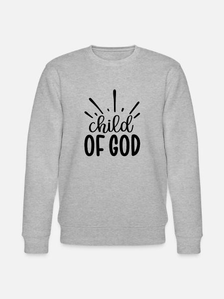 Child Of God - Stanley/Stella CHANGER Unisex Organic Sweatshirt - heather grey