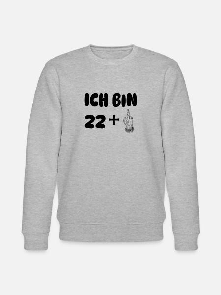 ich bin 23 - Stanley/Stella Unisex Bio-Sweatshirt CHANGER - Grau meliert