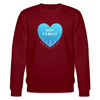 Meilleure famille - Sweat bio CHANGER Stanley/Stella Unisexe - bordeaux - Devant - Nik (191cm) & Marisol (170cm)