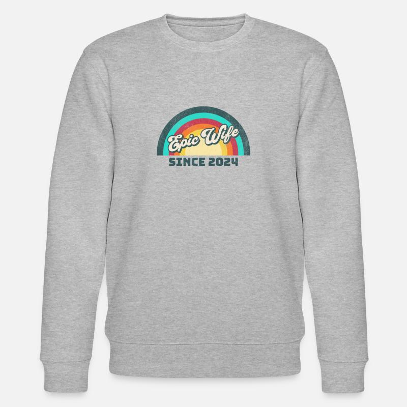 e Romantisches Episches - Stanley/Stella Unisex Bio-Sweatshirt CHANGER  - Grau meliert