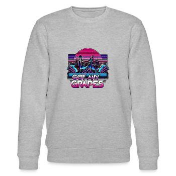 Got Any Grapes 9 - Stanley/Stella CHANGER Unisex Organic Sweatshirt - heather grey - Front - Nik (191cm) & Marisol (170cm)