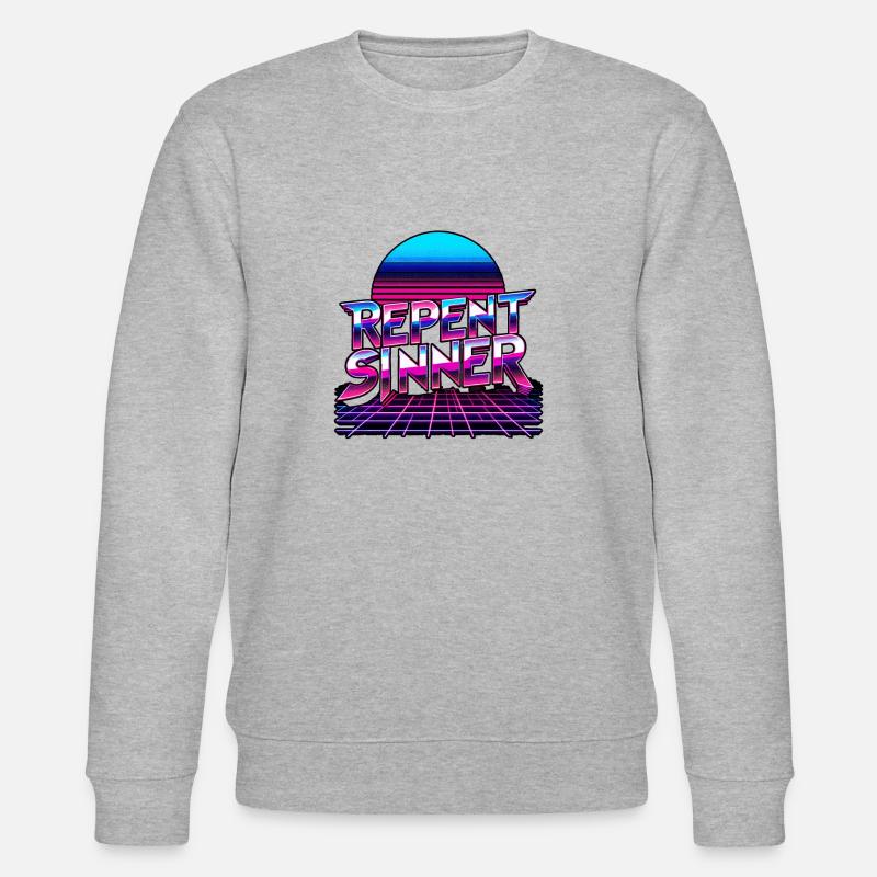 Repent Sinner 19 - Stanley/Stella Unisex Bio-Sweatshirt CHANGER  - Grau meliert