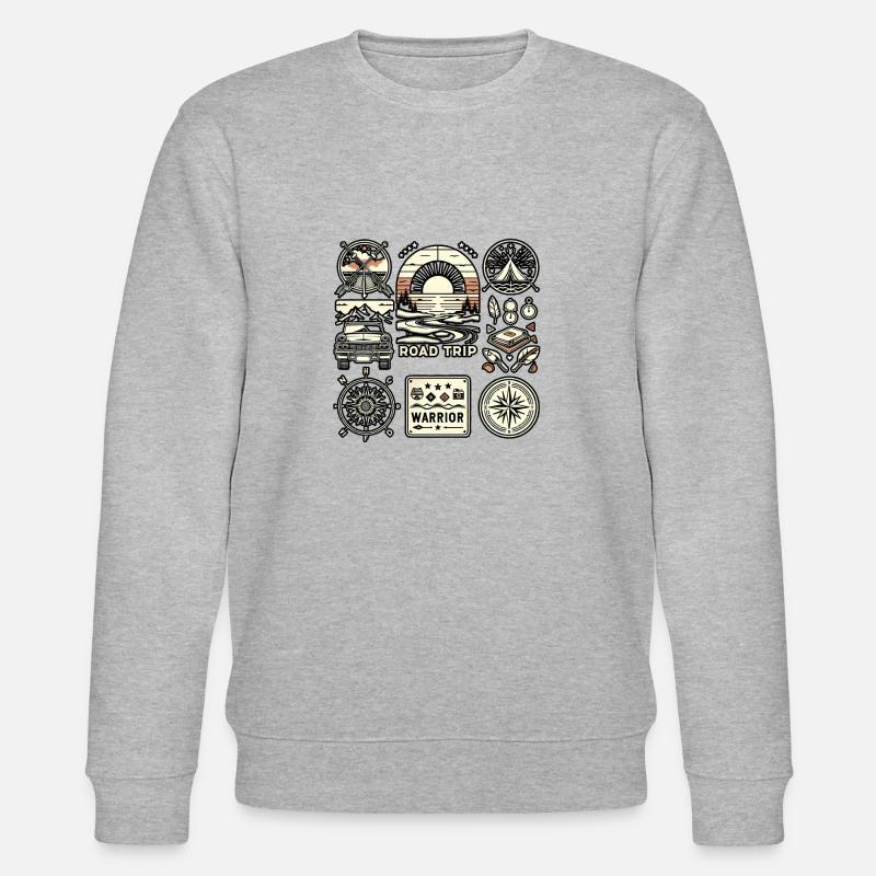 Road Trip Warrior 6 - Stanley/Stella Unisex Bio-Sweatshirt CHANGER  - Grau meliert