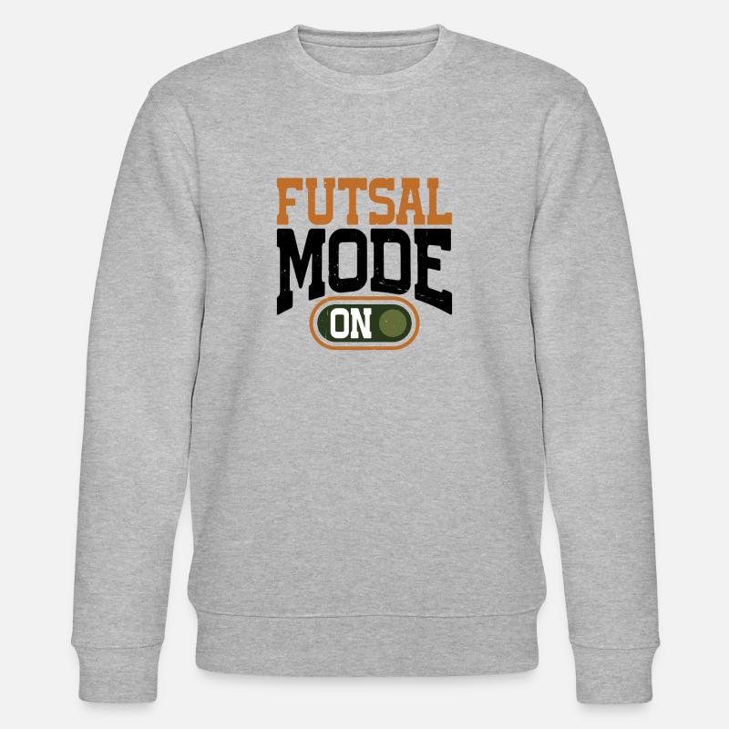 Futsal Mode On 13 - Stanley/Stella Unisex Bio-Sweatshirt CHANGER  - Grau meliert