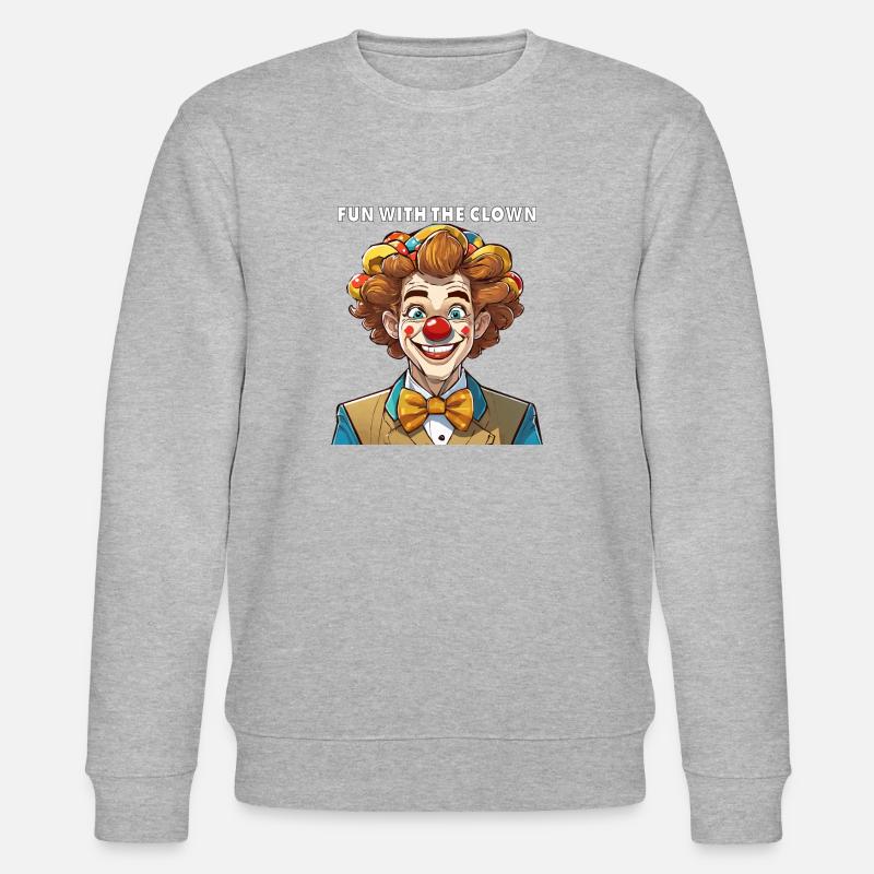 S’AMUSER AVEC LE CLOWN - Sweat bio CHANGER Stanley/Stella Unisexe - gris chiné