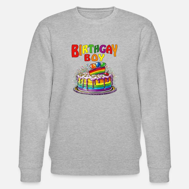 GÂTEAU NAISSANCEGAY GARÇON - Sweat bio CHANGER Stanley/Stella Unisexe - gris chiné