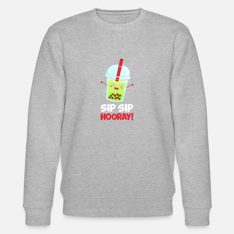 Sip Sip Hurra - Stanley/Stella Unisex Bio-Sweatshirt CHANGER - Grau meliert