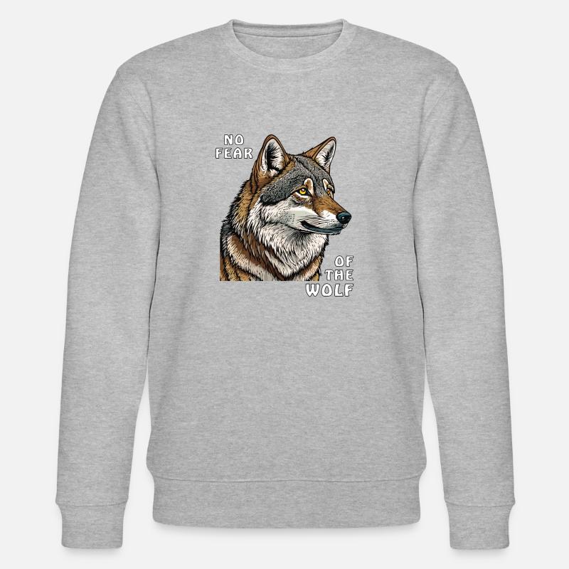 PAS DE PEUR DU LOUP - Sweat bio CHANGER Stanley/Stella Unisexe - gris chiné