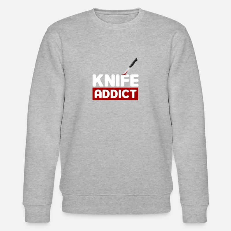 Messer-süchtiger - Stanley/Stella Unisex Bio-Sweatshirt CHANGER  - Grau meliert