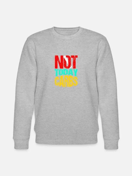 Nicht Heute Kohlenhydrate - Stanley/Stella Unisex Bio-Sweatshirt CHANGER - Grau meliert