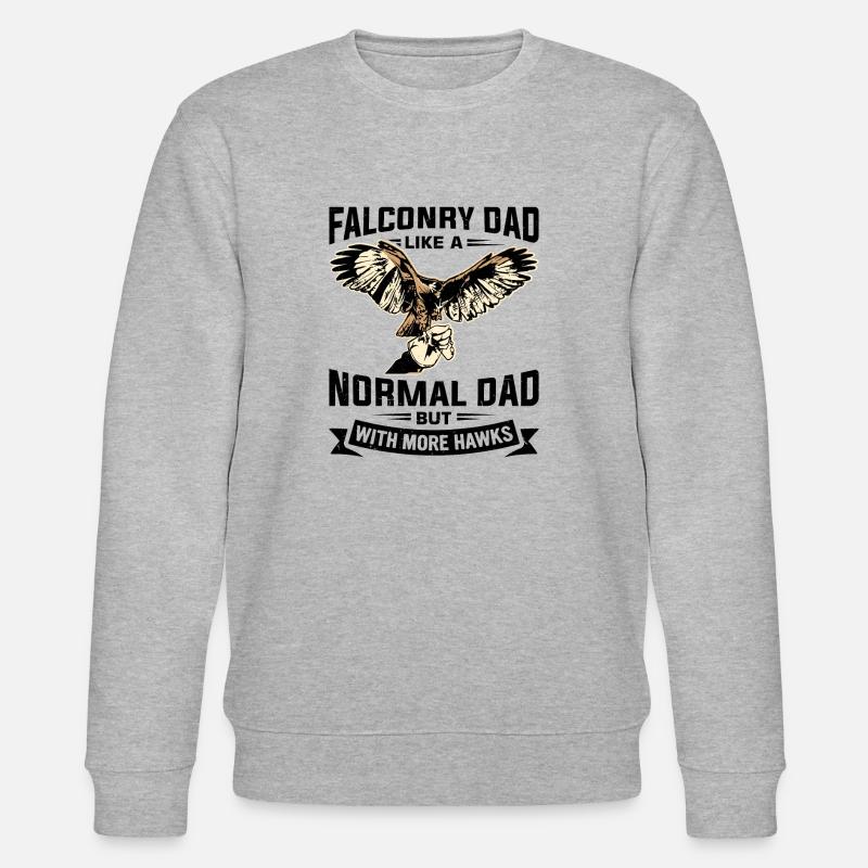 Falcon Falconer Saying - Stanley/Stella CHANGER Unisex Organic Sweatshirt - heather grey