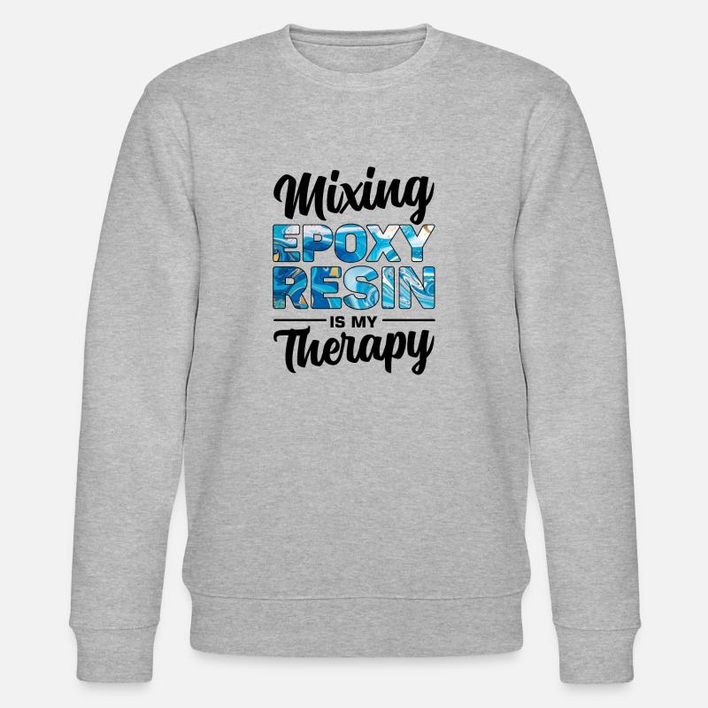 Witziger Epoxidharz Spruch - Stanley/Stella Unisex Bio-Sweatshirt CHANGER  - Grau meliert