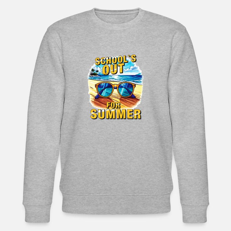 SCHOOL`S OUT FOR SUMMER - Stanley/Stella Unisex Bio-Sweatshirt CHANGER  - Grau meliert