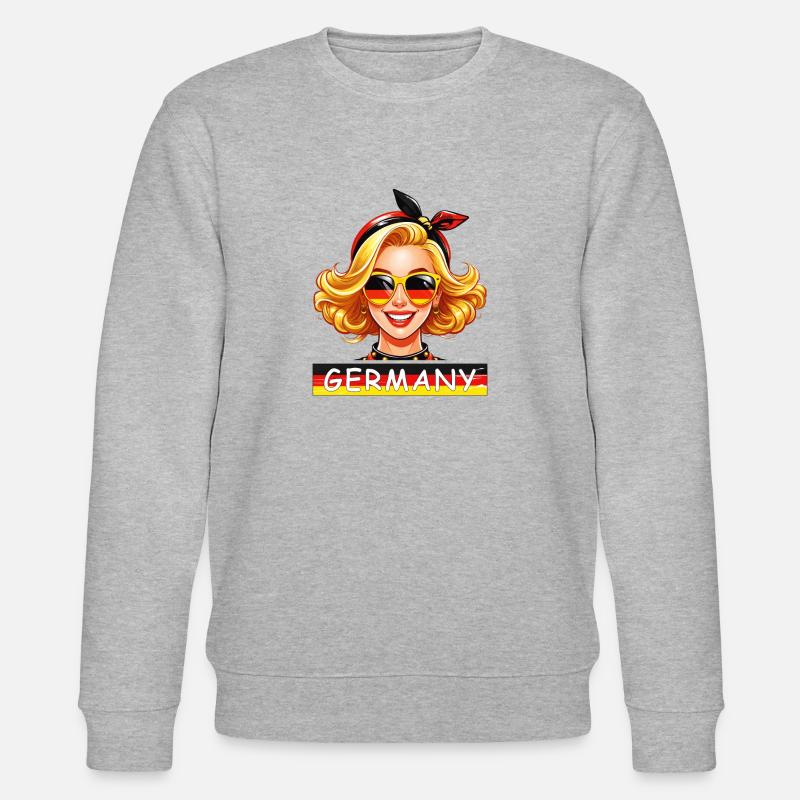 GERMANY FRAU - Stanley/Stella Unisex Bio-Sweatshirt CHANGER - Grau meliert