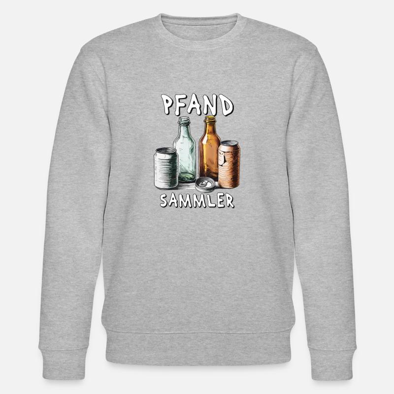 PFAND SAMMLER - Stanley/Stella Unisex Bio-Sweatshirt CHANGER  - Grau meliert