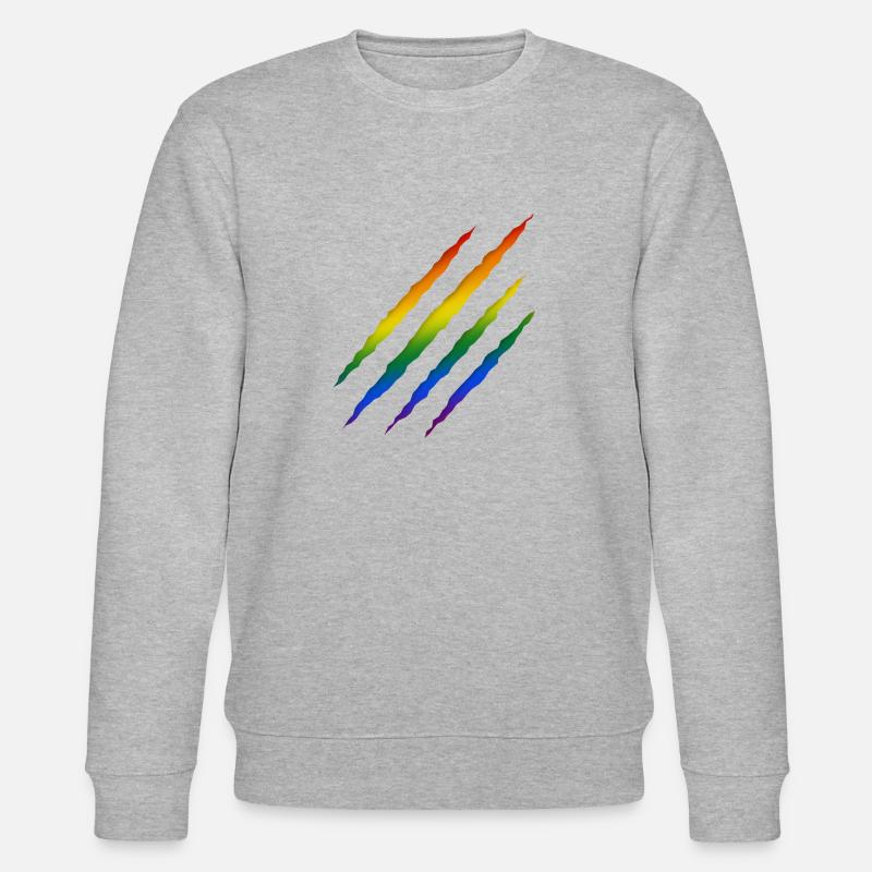 Regenbogen LGBT - Stanley/Stella Unisex Bio-Sweatshirt CHANGER  - Grau meliert