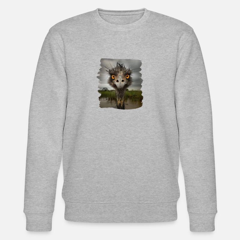 Emus Emu - Stanley/Stella Unisex Bio-Sweatshirt CHANGER  - Grau meliert