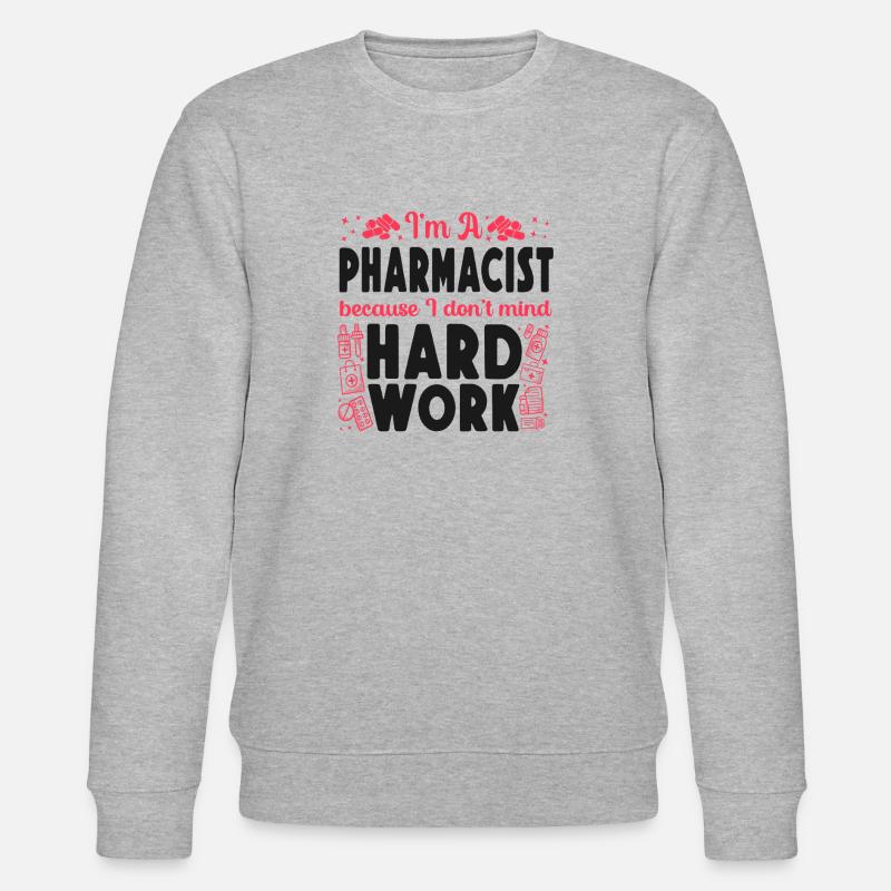 Pharmacy Tech Technician - Stanley/Stella Unisex Bio-Sweatshirt CHANGER - Grau meliert