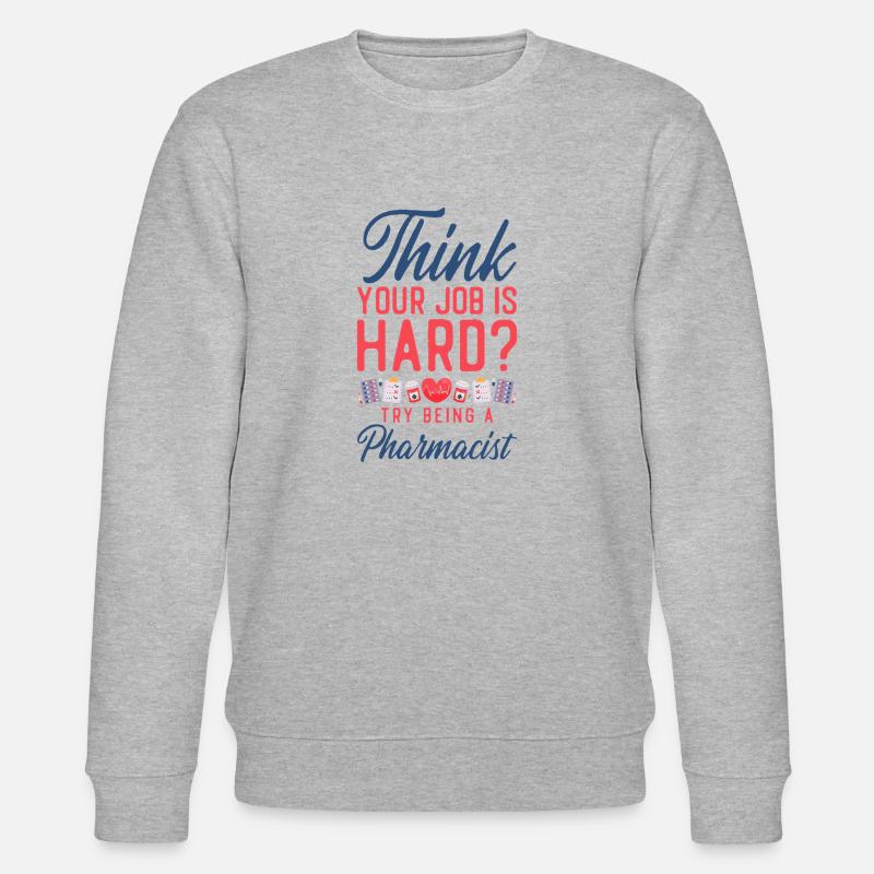 Pharmacy Tech Technician - Stanley/Stella Unisex Bio-Sweatshirt CHANGER  - Grau meliert