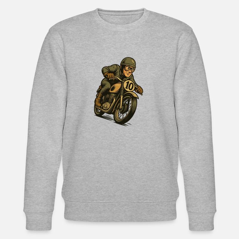 Motorrad Oldtimer - Stanley/Stella Unisex Bio-Sweatshirt CHANGER  - Grau meliert