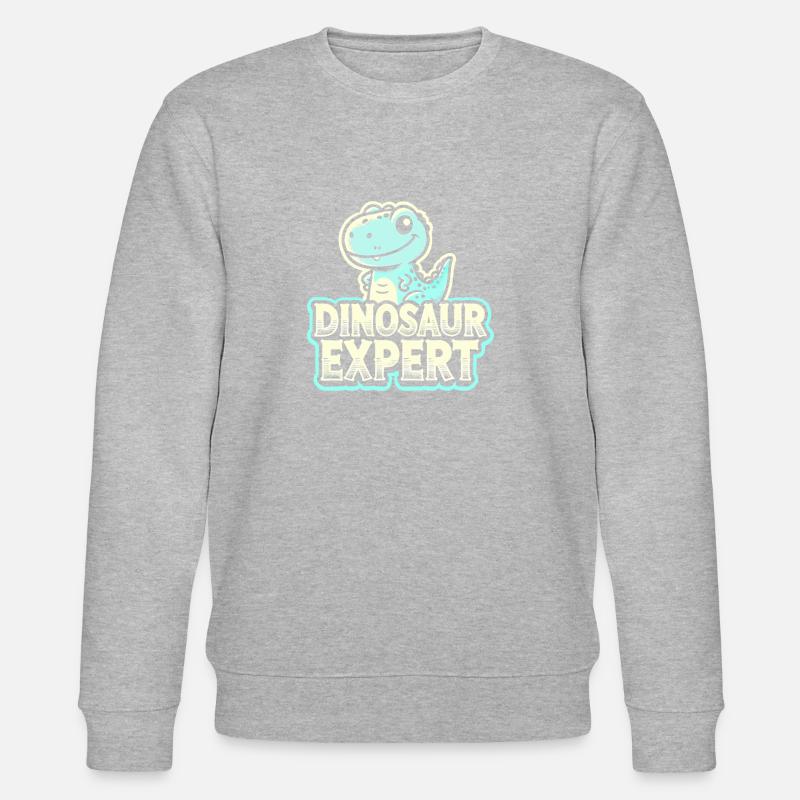 Dinosaurier-Experte - Stanley/Stella Unisex Bio-Sweatshirt CHANGER  - Grau meliert