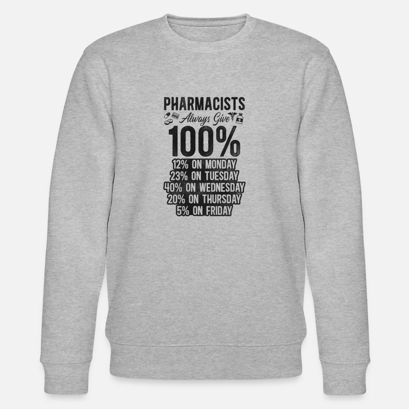 Pharmacy Tech Technician - Stanley/Stella CHANGER Unisex Organic Sweatshirt - heather grey