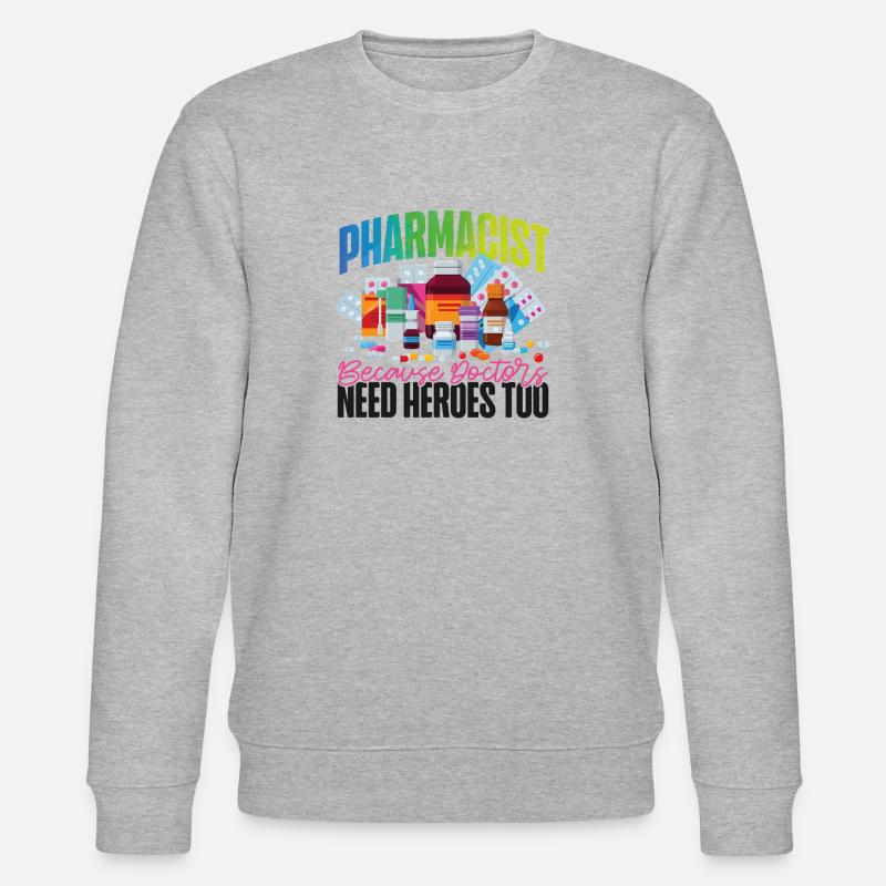 Pharmacy Tech Technician - Stanley/Stella Unisex Bio-Sweatshirt CHANGER  - Grau meliert