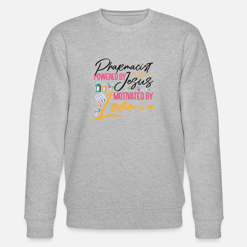 Pharmacy Tech Technician - Stanley/Stella Unisex Bio-Sweatshirt CHANGER  - Grau meliert