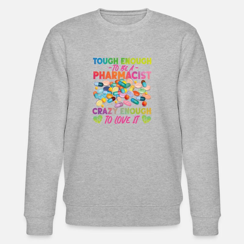 Pharmacy Tech Technician - Stanley/Stella CHANGER Unisex Organic Sweatshirt - heather grey