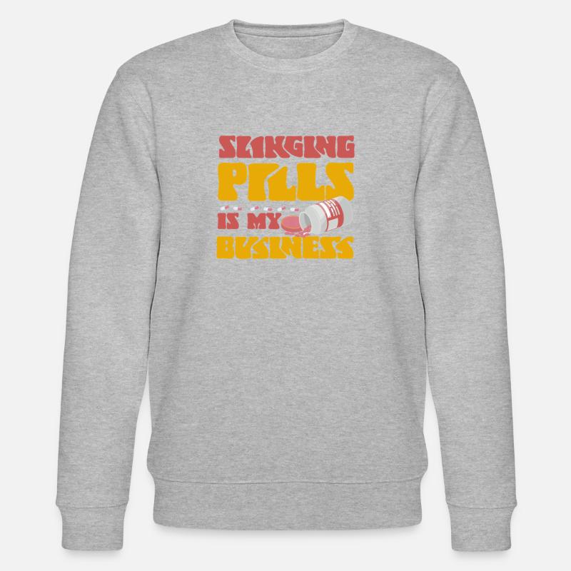 Pharmacy Tech Technician - Stanley/Stella Unisex Bio-Sweatshirt CHANGER  - Grau meliert