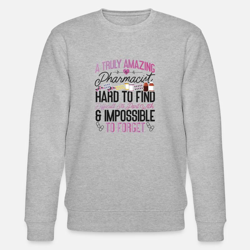 Pharmacy Tech Technician - Stanley/Stella CHANGER Unisex Organic Sweatshirt - heather grey