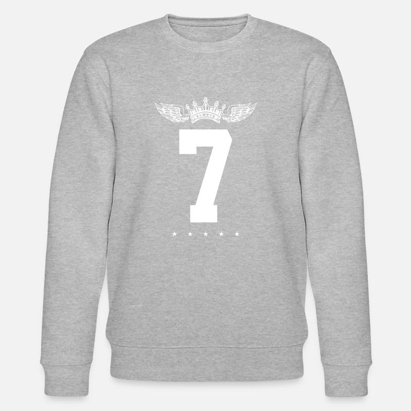 7 Couronne de numéros - Sweat bio CHANGER Stanley/Stella Unisexe - gris chiné