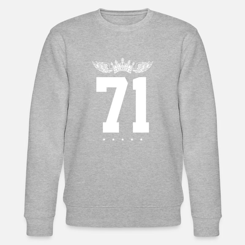 71 Couronne numérique - Sweat bio CHANGER Stanley/Stella Unisexe - gris chiné