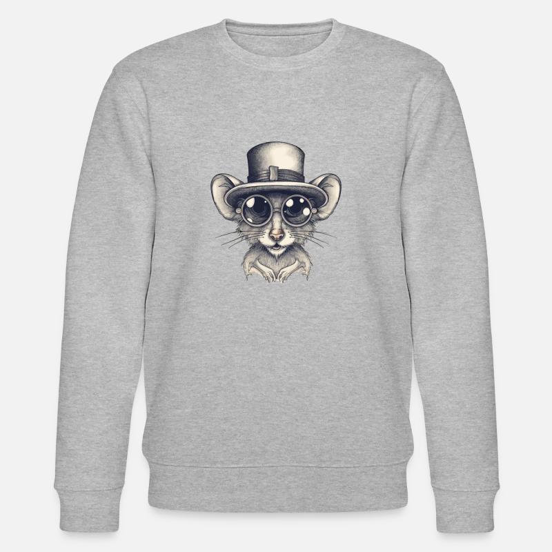 Maus - Stanley/Stella Unisex Bio-Sweatshirt CHANGER  - Grau meliert