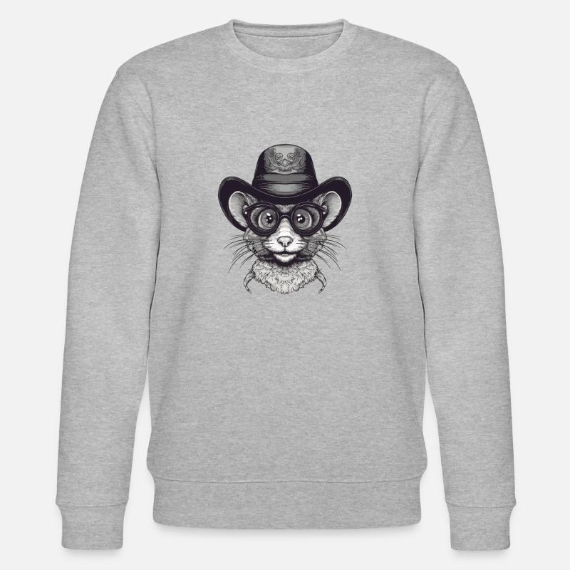 Maus - Stanley/Stella Unisex Bio-Sweatshirt CHANGER  - Grau meliert