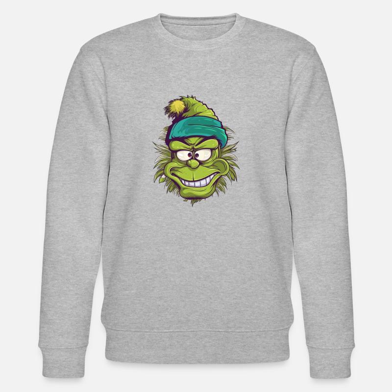 Gnom Wichtel - Stanley/Stella Unisex Bio-Sweatshirt CHANGER  - Grau meliert