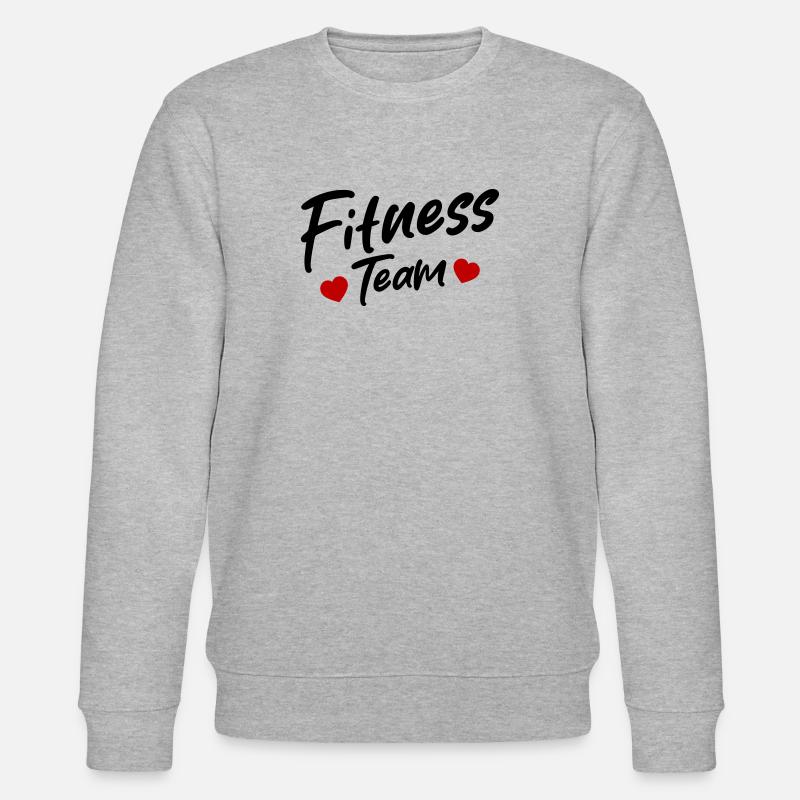 Fitness Team - Stanley/Stella Unisex Bio-Sweatshirt CHANGER  - Grau meliert