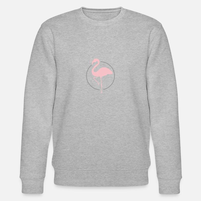 Flamingo - Stanley/Stella Unisex Bio-Sweatshirt CHANGER  - Grau meliert