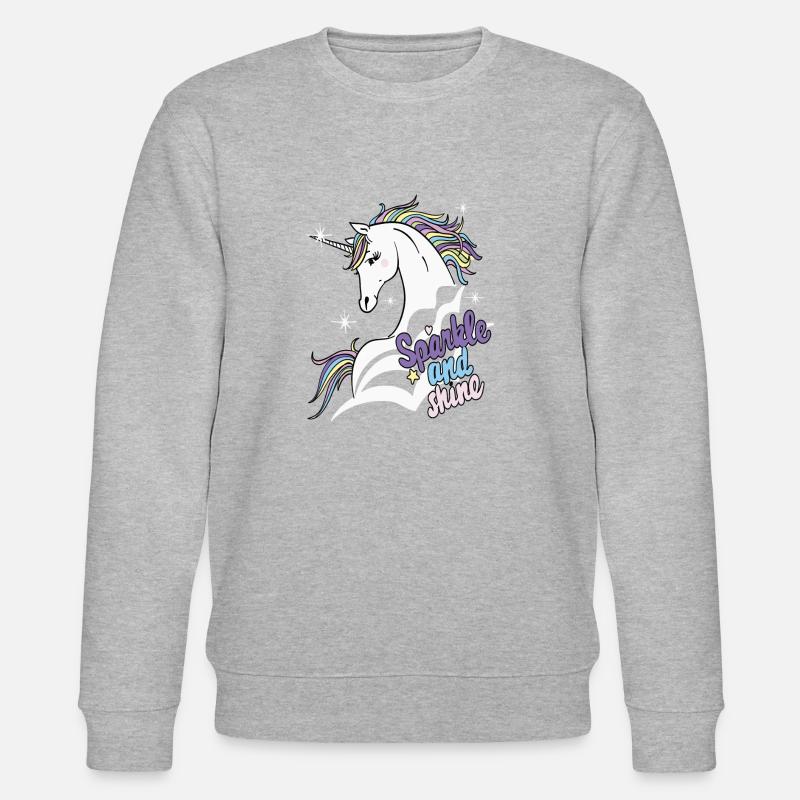 SPARKLE AND SHINE - Stanley/Stella Unisex Bio-Sweatshirt CHANGER  - Grau meliert