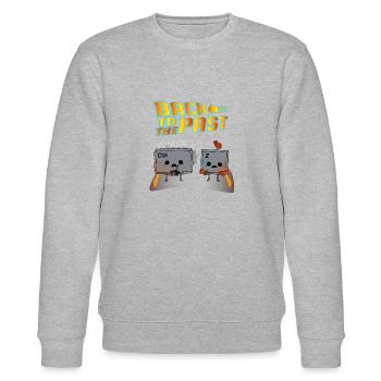 Back to the past! Zurück in die Vergangenheit - Stanley/Stella Unisex Bio-Sweatshirt CHANGER  - Grau meliert - Vorne - Nik (191cm) & Marisol (170cm)