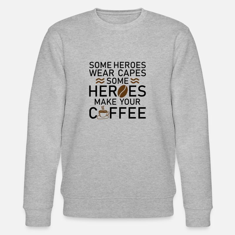 Kaffee Koffein - Stanley/Stella Unisex Bio-Sweatshirt CHANGER  - Grau meliert