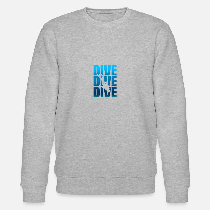 DIVE DIVE DIVE - Stanley/Stella Unisex Bio-Sweatshirt CHANGER  - Grau meliert