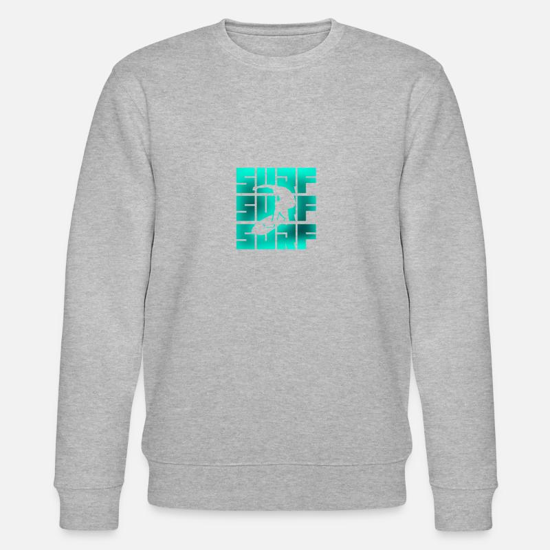 SURF SURF SURF - Stanley/Stella Unisex Bio-Sweatshirt CHANGER - Grau meliert